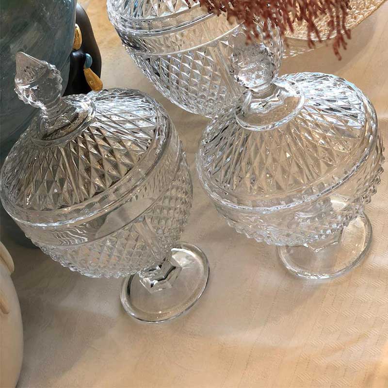 EDG Enzo De Gasperi Recipiente Copa H29 D15 Natural Transparente