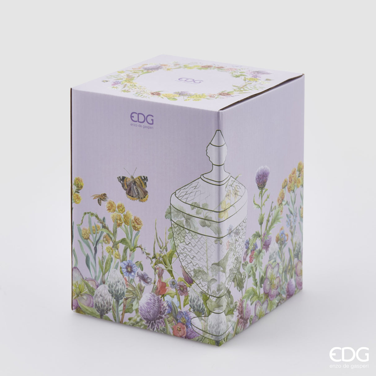 EDG Enzo De Gasperi Recipiente Copa H29 D15 Natural Transparente