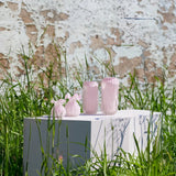 Jarrón Sachet EDG Enzo De Gasperi H 12 Cm D 10 Cm Cristal Rosa