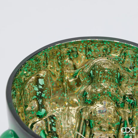 EDG Enzo De Gasperi Jarrón Soldatino Cilindro Green H25 Ø15 cm – Decoración Navideña