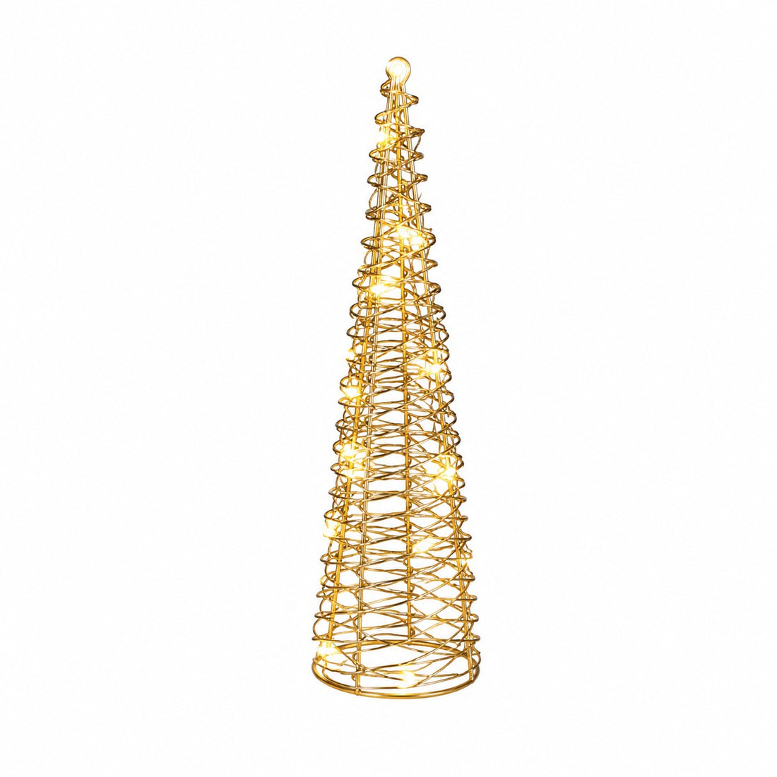 Ad Trend Albero di Natale Oro 30 LED H 60 Cm Luce calda