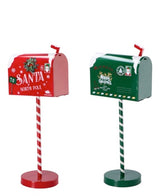 Ad Trend Decorazione Cassetta Postale Metallo Ass. 22,5 x 15,5 x h. cm. 53 Rosso o Verde 1 Pz