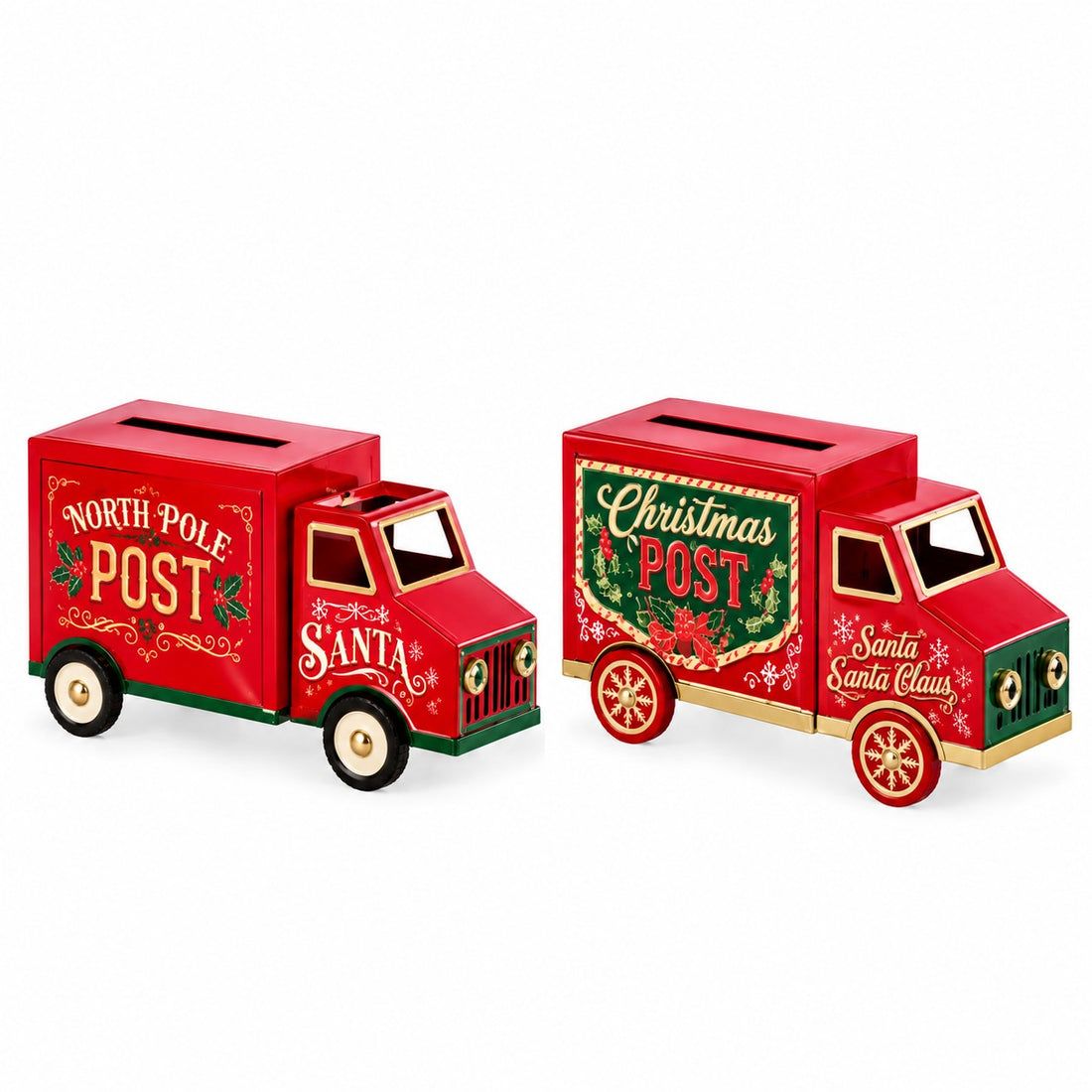 Ad Trend Camión Decorativo Navideño en Hierro Surtido 34x15xH19 cm 1 Ud – Decoración de Navidad