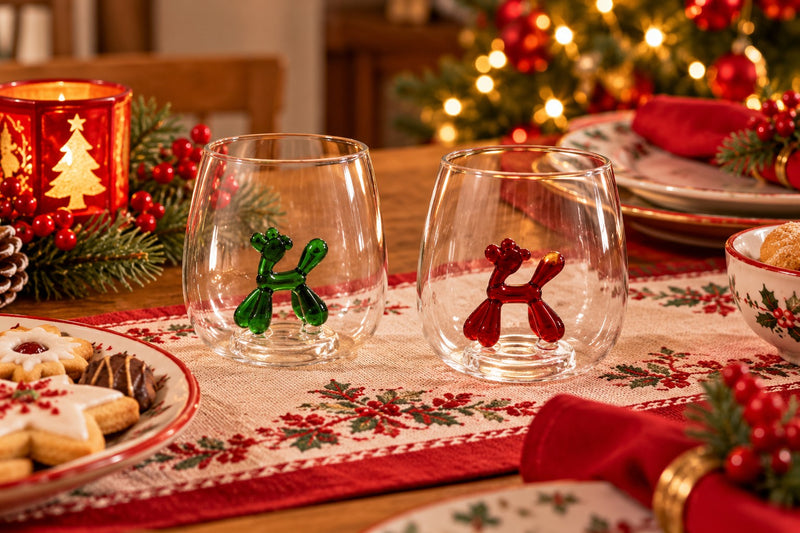 Ad Trend Vaso Navideño en Cristal 400 ml con Figura 3D Surtida 1 Uds – Idea de Regalo Navidad