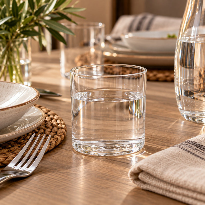 Ad Trend Bicchiere in Vetro Borosilicato 400 ml 1 Pz – Bicchiere Elegante e Resistente per Acqua e Bevande, Accessorio per la Tavola