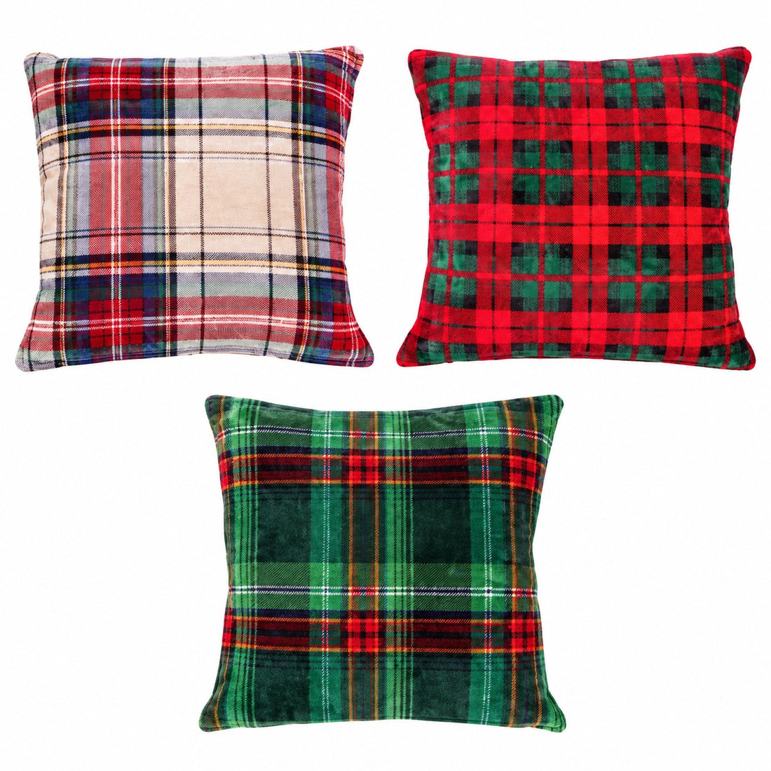 Ad Trend Cojín Navideño en Franela y Sherpa 45x45 cm Surtido 1 Ud – Cojín Suave Decorativo de Navidad