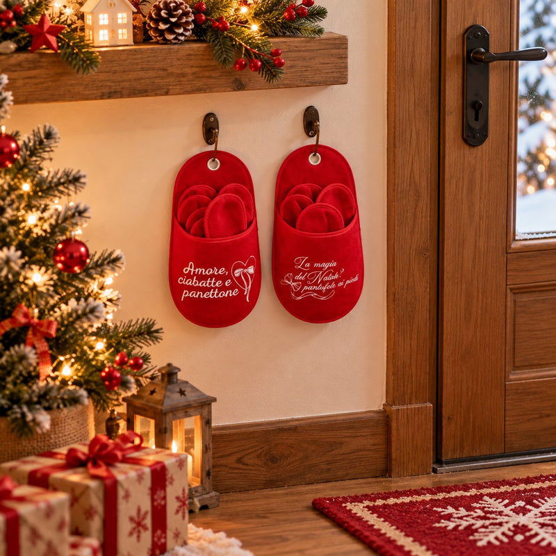 Ad Trend Set 5 Pares de Pantuflas Sortidas 1 Paq 26x47 cm – Paquete Regalo Navideño