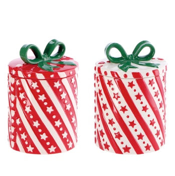 Caja Paquete Regalo Navideño Ad Trend Surtido Ø15xH22 cm 1 Ud – Contenedor Decorativo de Navidad