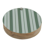L'Arcolaio Wood Set Vino 4 Pezzi in Scatola Tonda in Legno 16x3 cm Idea Regalo Enoteca