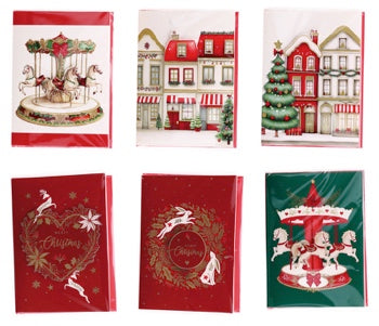Ad Trend Tarjeta de Felicitación Navideña Musical con Sobre Surtida 15x20 cm 1 Ud – Tarjeta Regalo de Navidad