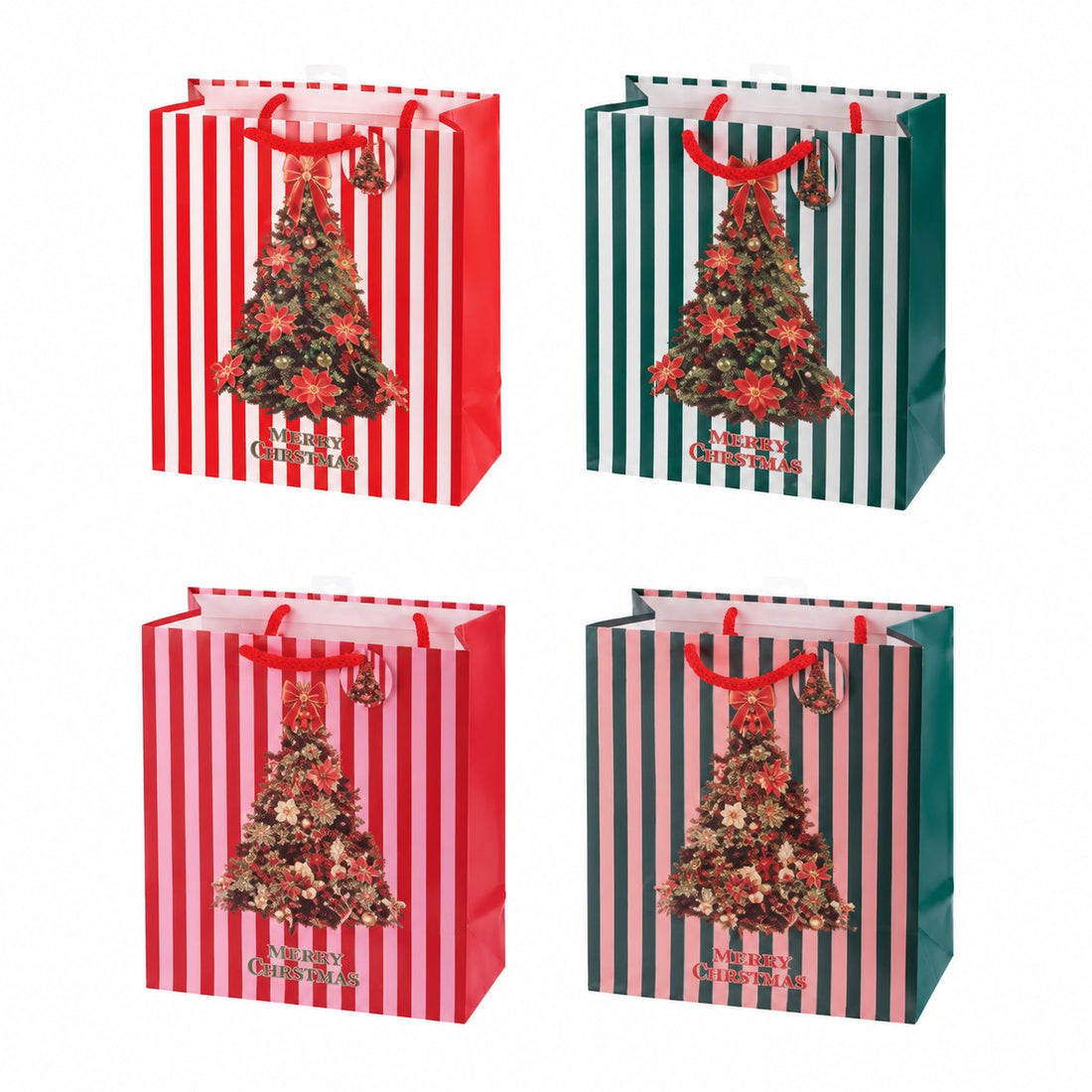 Bolsa Regalo Navideña en Papel Ad Trend Surtido 41x21xH50 cm 1 Ud – Bolsita para Confeções Regalo de Navidad