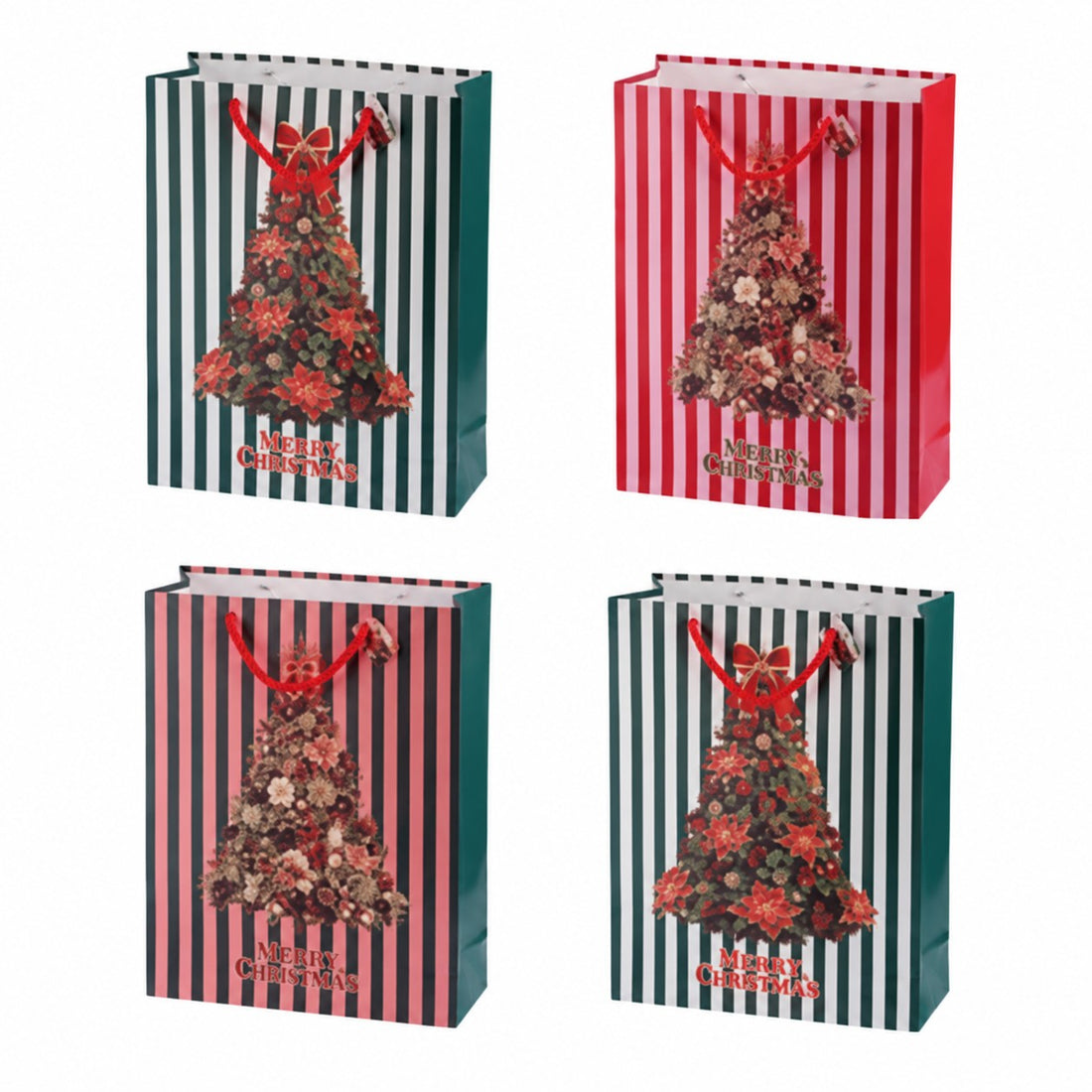 Ad Trend Bolsita de Regalo Navideña en Papel Surtida 50x20xH70 cm 1 Ud – Bolsa para Empaques de Regalos Navideños