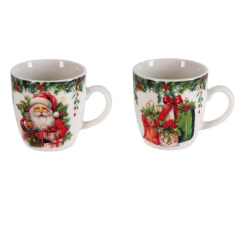 Ad Trend Set 2 Tazzine Natalizie Ø6 cm – Tazas de Café Decorativas para la Mesa de Navidad