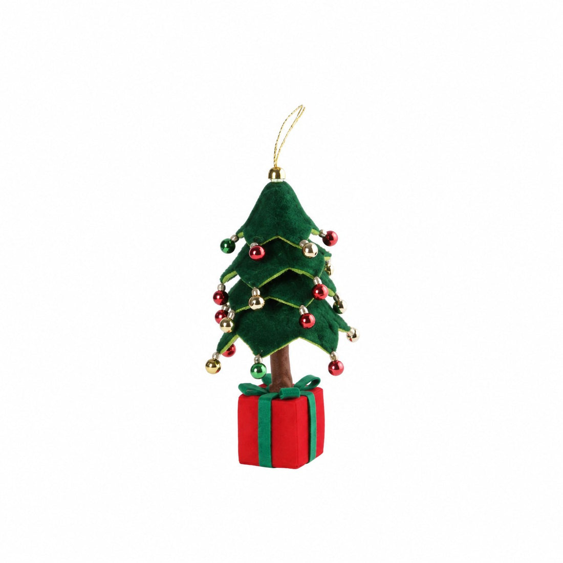 Ad Trend Árbol de Navidad Decorativo con Caja Regalo Verde y Rojo 20x20xH45 cm – Decoración Navideña para el Hogar