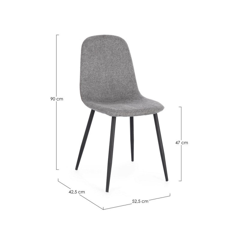 Silla Bizzotto Irelia Gris Oscuro