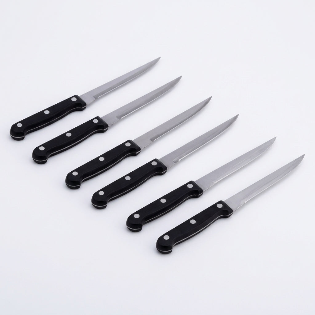 Ad Trend Set 6 Coltelli in Acciaio – Servizio Coltelli da Tavola per 6 Persone, Accessori per la Cucina e la Tavola