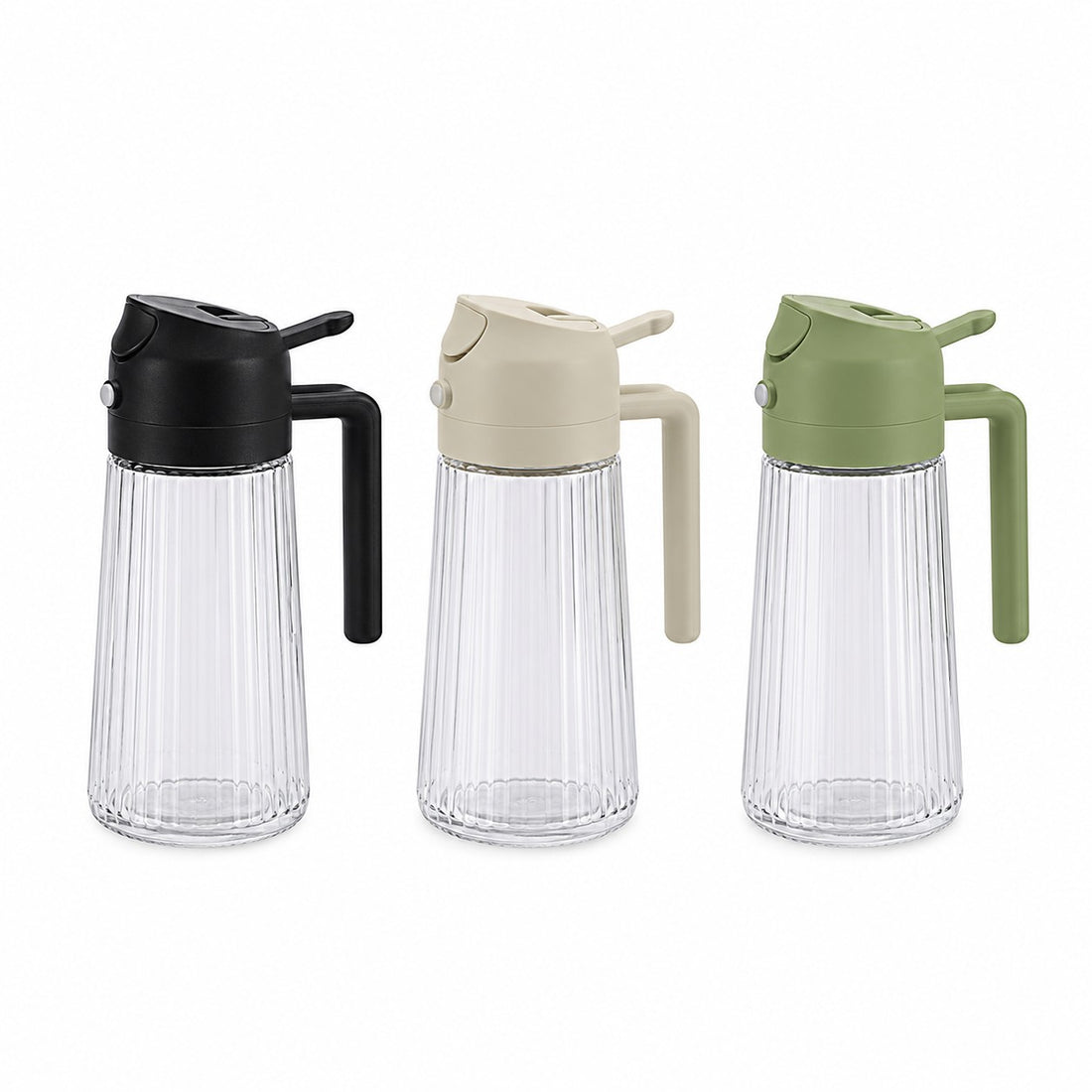 Ad Trend Aceitera en Vidrio y Plástico 400 ml Ø7,5xH19 cm – 1 Pieza Surtida
