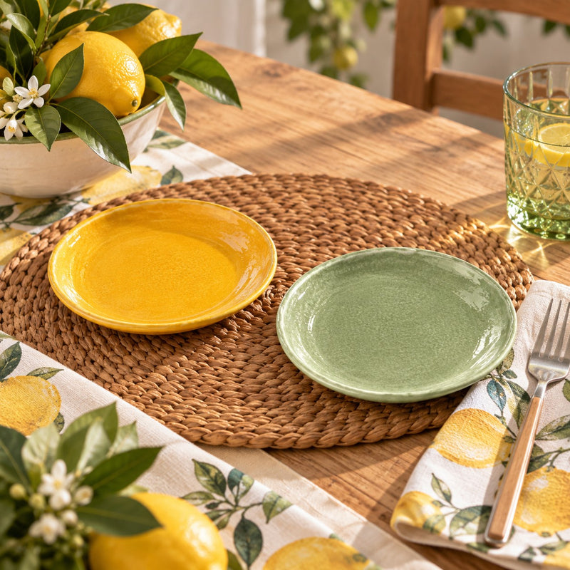 Ad Trend Piatto Frutta Zesty in Melamina Ø22xH2 cm – 1 Pezzo Assortito