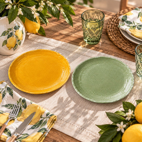 Ad Trend Piatto Piano Zesty in Melamina Ø28xH3 cm – 1 Pezzo Assortito