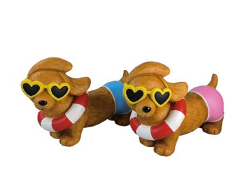 Ad Trend Decorazione a Forma di Cane in Magnesia Assortita 43x19xH29 cm 1 Pz – Soprammobile Decorativo per la Casa
