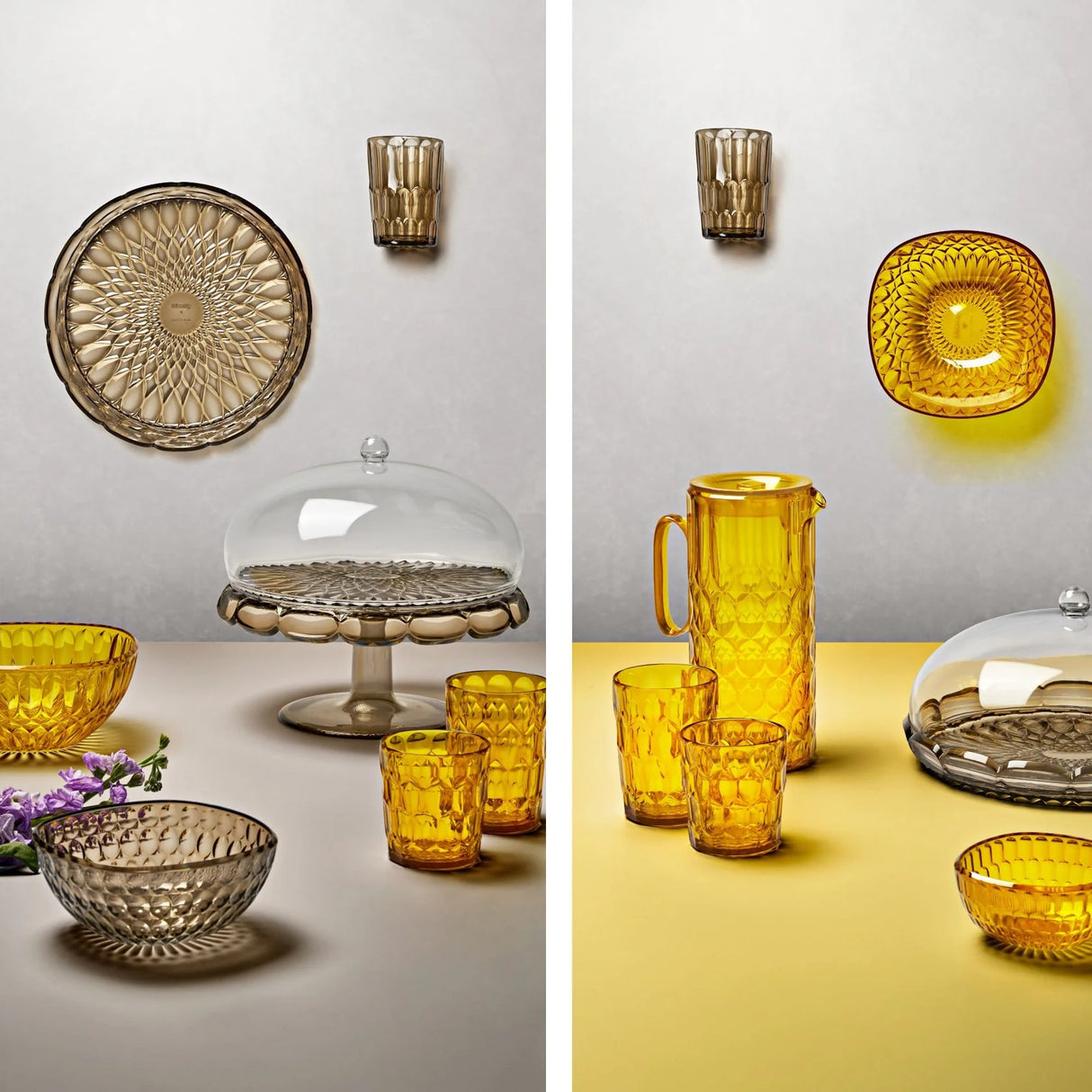 guzzini guzzini bicchiere basso decoro 3 vanity bio based d 85 cm 360 cc giallo zafferano ean 8008392396475