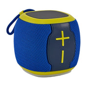 L'Arcolaio Altavoz Bluetooth Cube FM Azul/Amarillo 10x10x9,2 cm