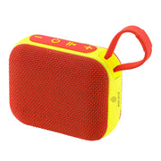 Altavoz Bluetooth L'Arcolaio Rectangular FM Rojo/Amarillo 10,1x8,2x4,6 cm