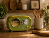 L'Arcolaio Portastuzzicadenti Radio Verde 7,5x4,5x4 cm Accessorio Originale per Tavola