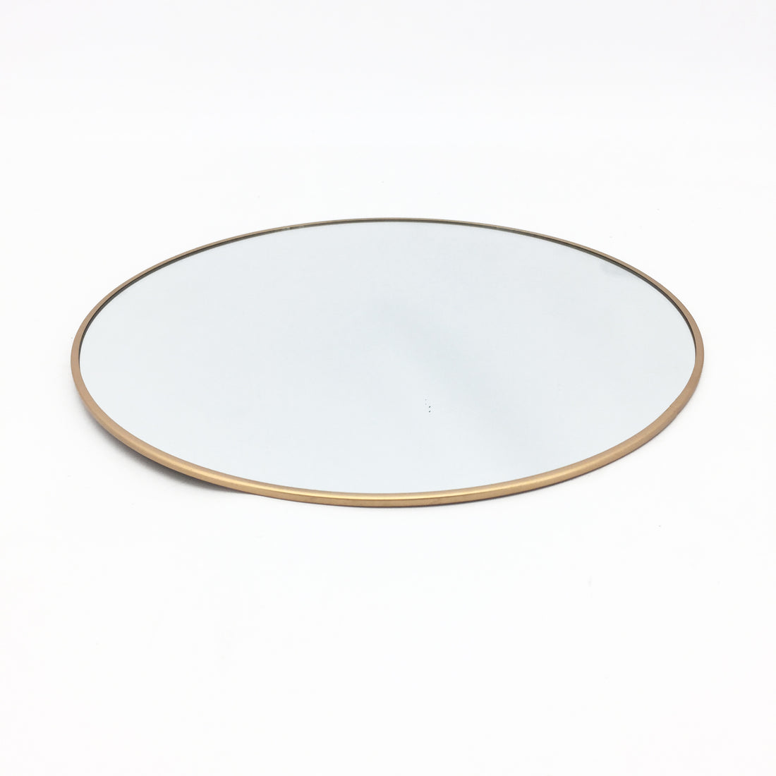 Vimin Box Specchio Centrotavola Tondo D 29 Cm Oro