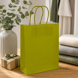 La Arcolaio Bolsa Kraft Lima Regalos Navideños 18x7x24 cm Caja 10 pz