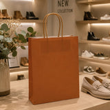 La Bolsa Shopper Kraft Óxido de L'Arcolaio Regalos Navideños 18x7x24 cm Caja 10 pz