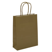 Bolsa Shopper Kraft Oro L'Arcolaio Regalos Navideños 18x7x24 cm Caja 10 pz