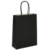 La Arcolaio Shopper Kraft Negro Regalos Navideños 22X10X29 Caja 10 Pz