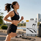 L'Arcolaio Auricolari Bluetooth Wireless Neckband con Archetto da Collo, Hi-Fi, Microfono HD, Batteria 280 mAh, Autonomia 25 Ore, Nero