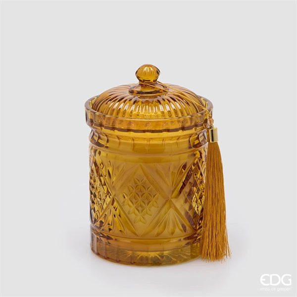 EDG Enzo De Gasperi Candela Natalizia Crystal Profumata White Musk H18 Ø12 cm – Decorazione di Natale