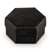 Scotton Caja Hexágono con Divisor 110 x 60 Mm Negro 10 Uds
