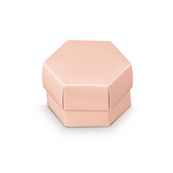 Scotton Caja Hexágono con Divisor 60 x 40 Mm Lino Chipre 10 Uds