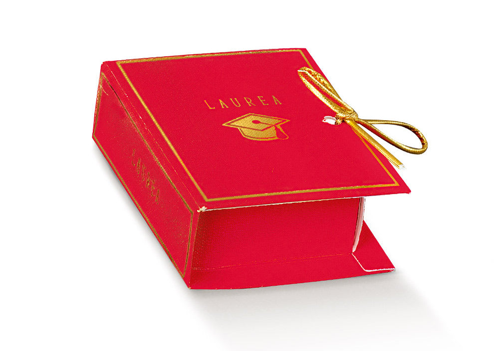 Scotton Caja Book 70 x 60 x 30 Mm Graduación Lino Rojo 10 Uds
