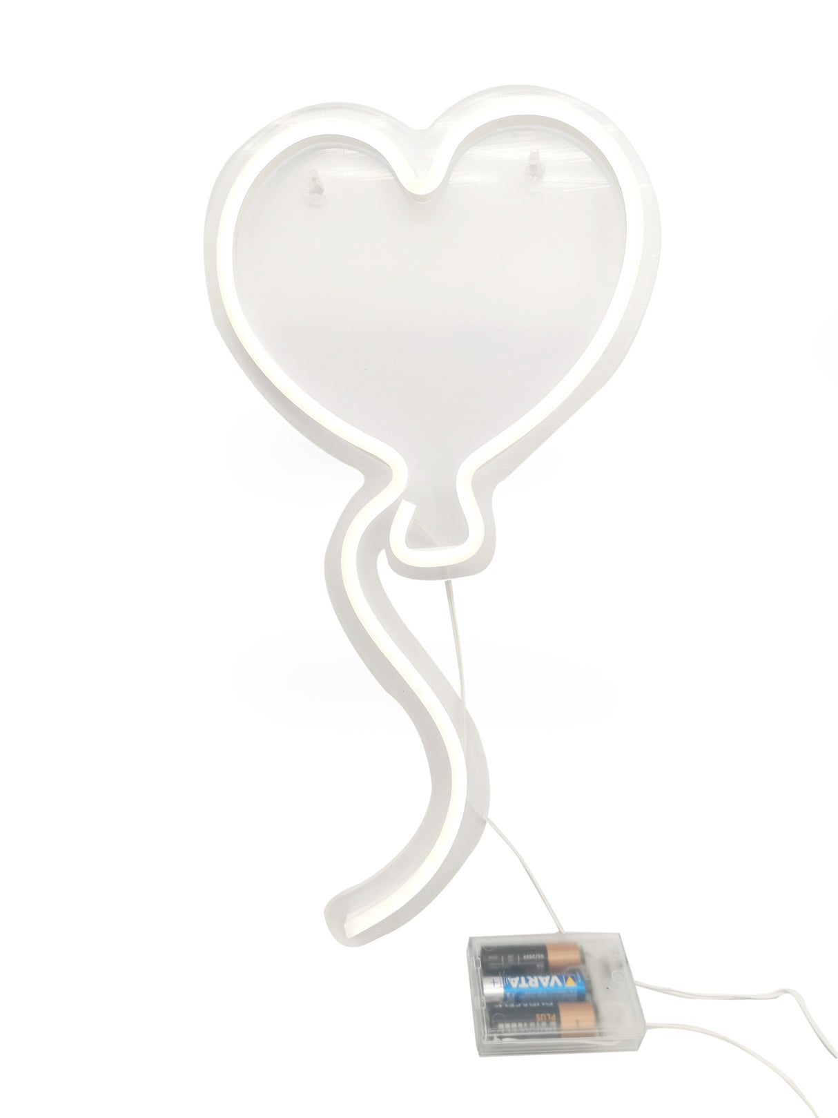 Vimin Box Corazón Globo Led Acrílico H 42 Cm L 23 Cm L 1,5 Cm