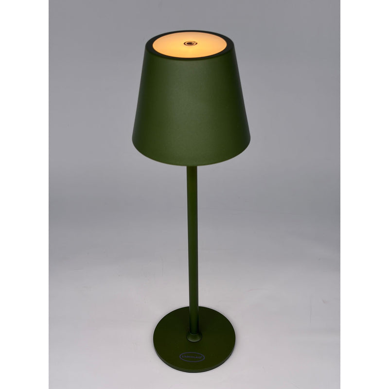 Lámpara LED Táctil Recargable L'Arcolaio H 38 Cm 10 x 10 Cm IP54 Round Pro Oliva