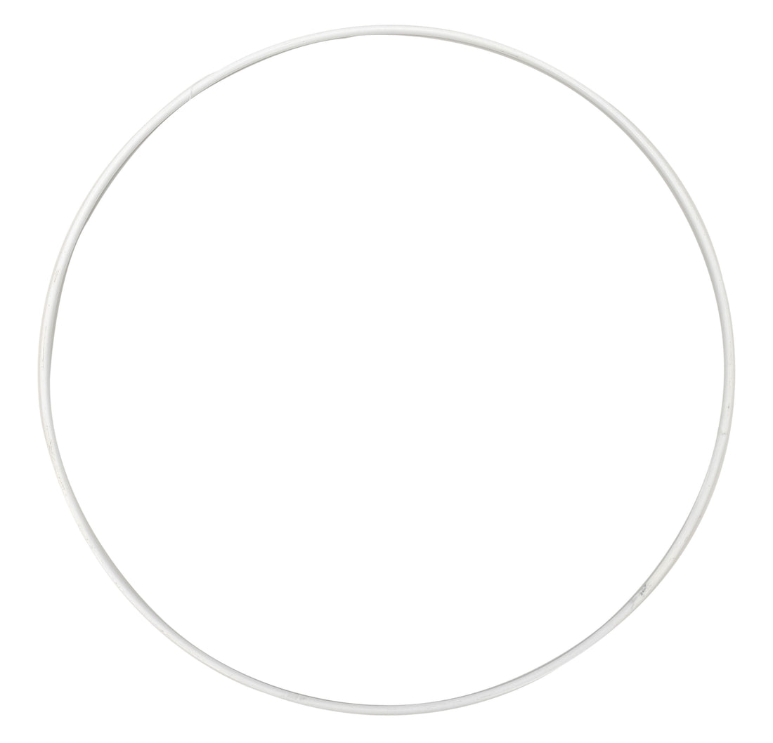 Vimin Box Anello Metallo D 40 Cm Bianco