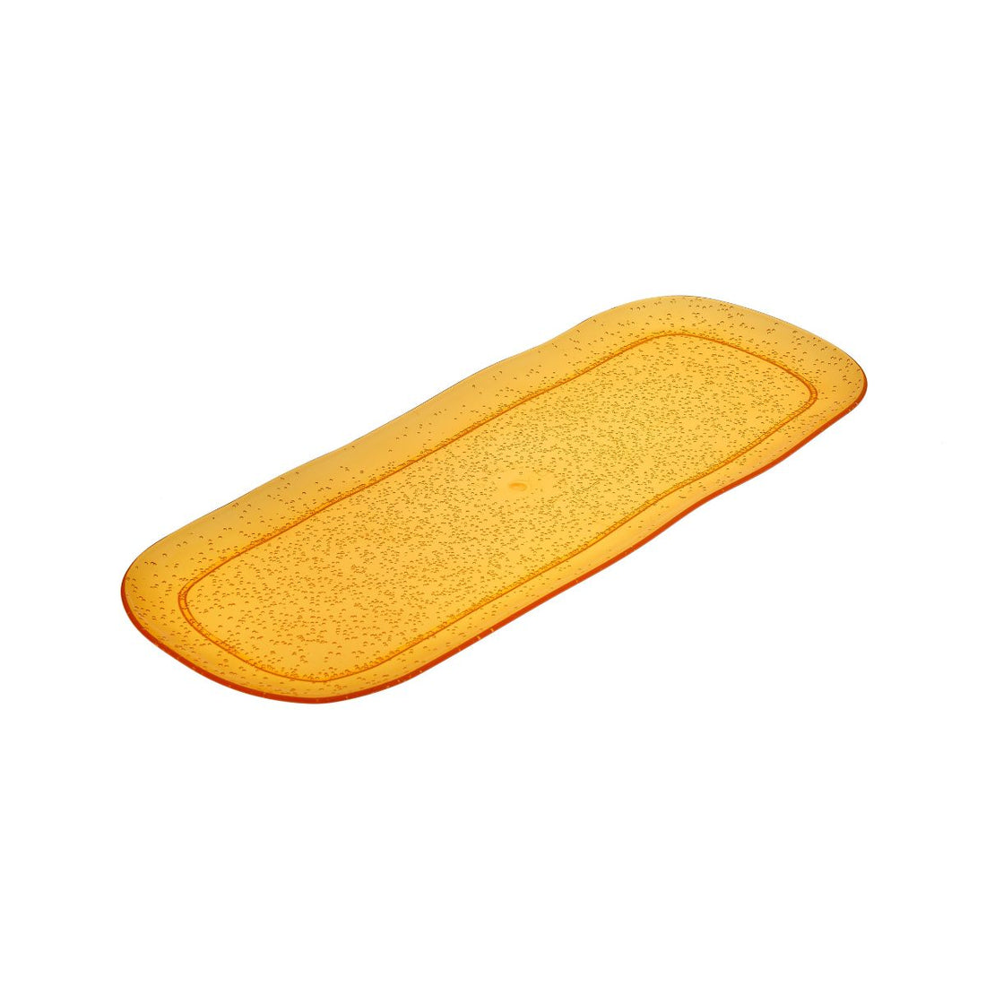 Zani Serafino Bandeja Rectangular Grande Memento Synth en Metacrilato Color Mandarina