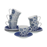 Versa SET 6 TAZAS CAFÉ AZURITA