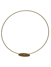Vimin Box Círculo Oro sobre Pedestal D 25 Cm
