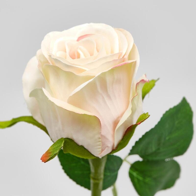 EDG Enzo De Gasperi Rosa Capullo Olis 3 Fg Rama Surt. Alt 51 Cm Planta Artificial Marfil 1 Uds
