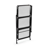 Versa Carrello Pieghevole in Metallo Nero