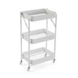 Carrito Plegable Versa en Metal Blanco