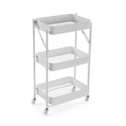 Carrito Plegable Versa en Metal Blanco