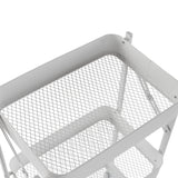 Carrito Plegable Versa en Metal Blanco