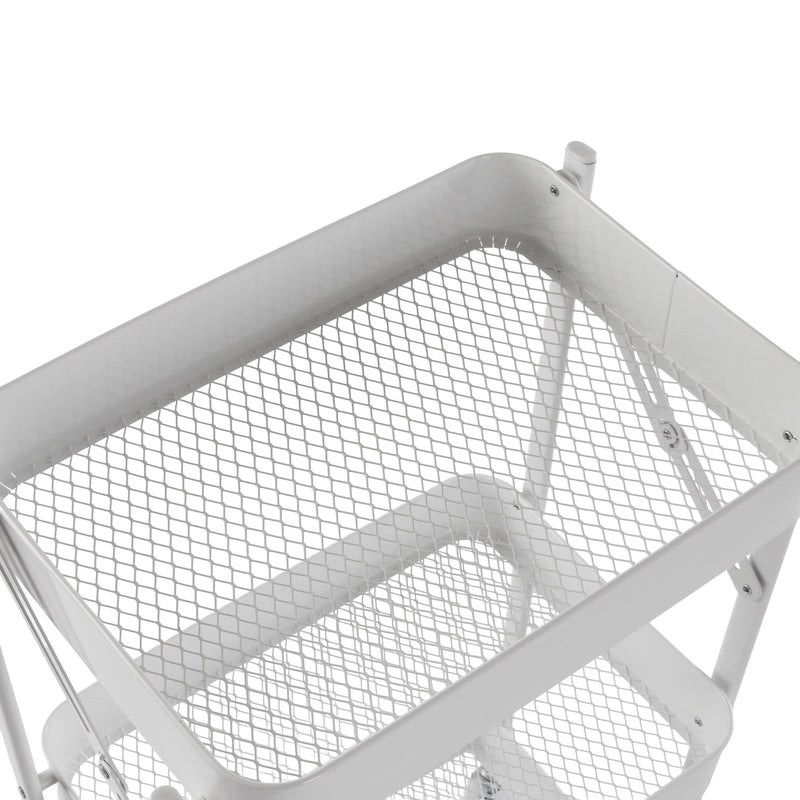 Carrito Plegable Versa en Metal Blanco
